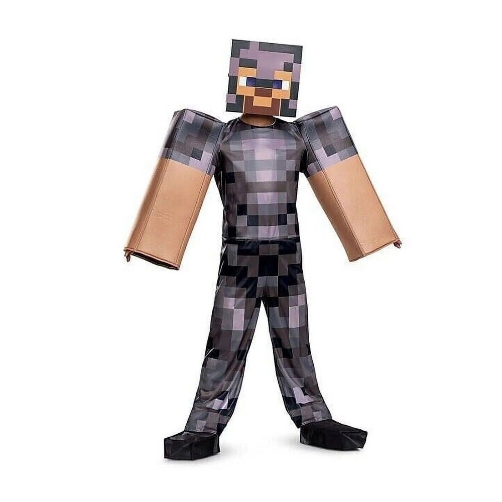 Minecraft Steve Netherite Armor Child Costume M (8-10) Disguise
